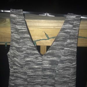 Banana Republic Black &White Sleeveless Mini Dress